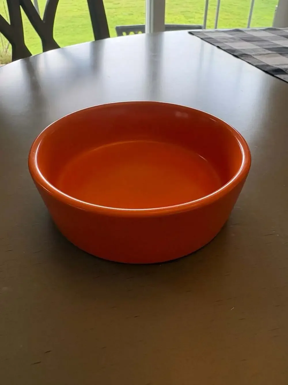 Rae Dunn Halloween BOO Orange Small Ceramic Pet Dish